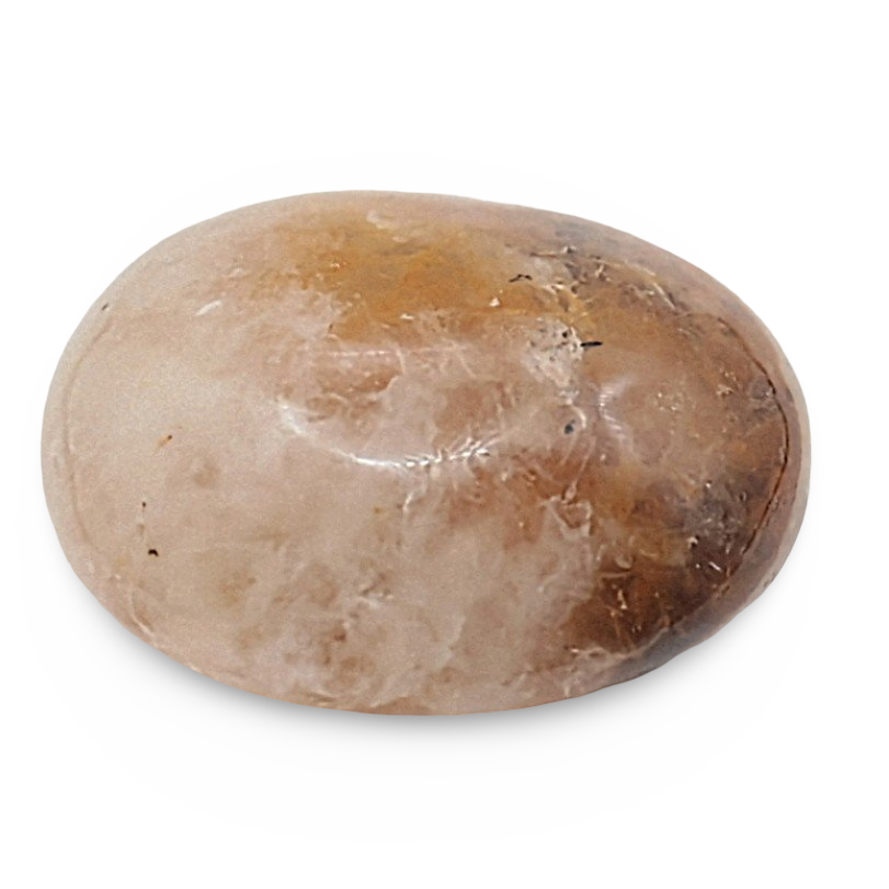 Palm Stone - Yellow Hematoide Quartz - Tumbled - 71g