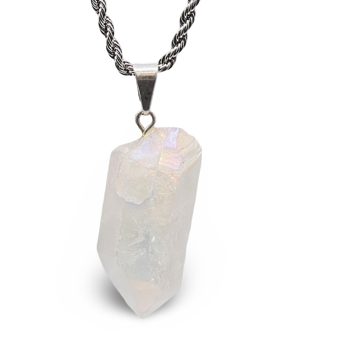 Necklace - Clear Quartz Aura - Point