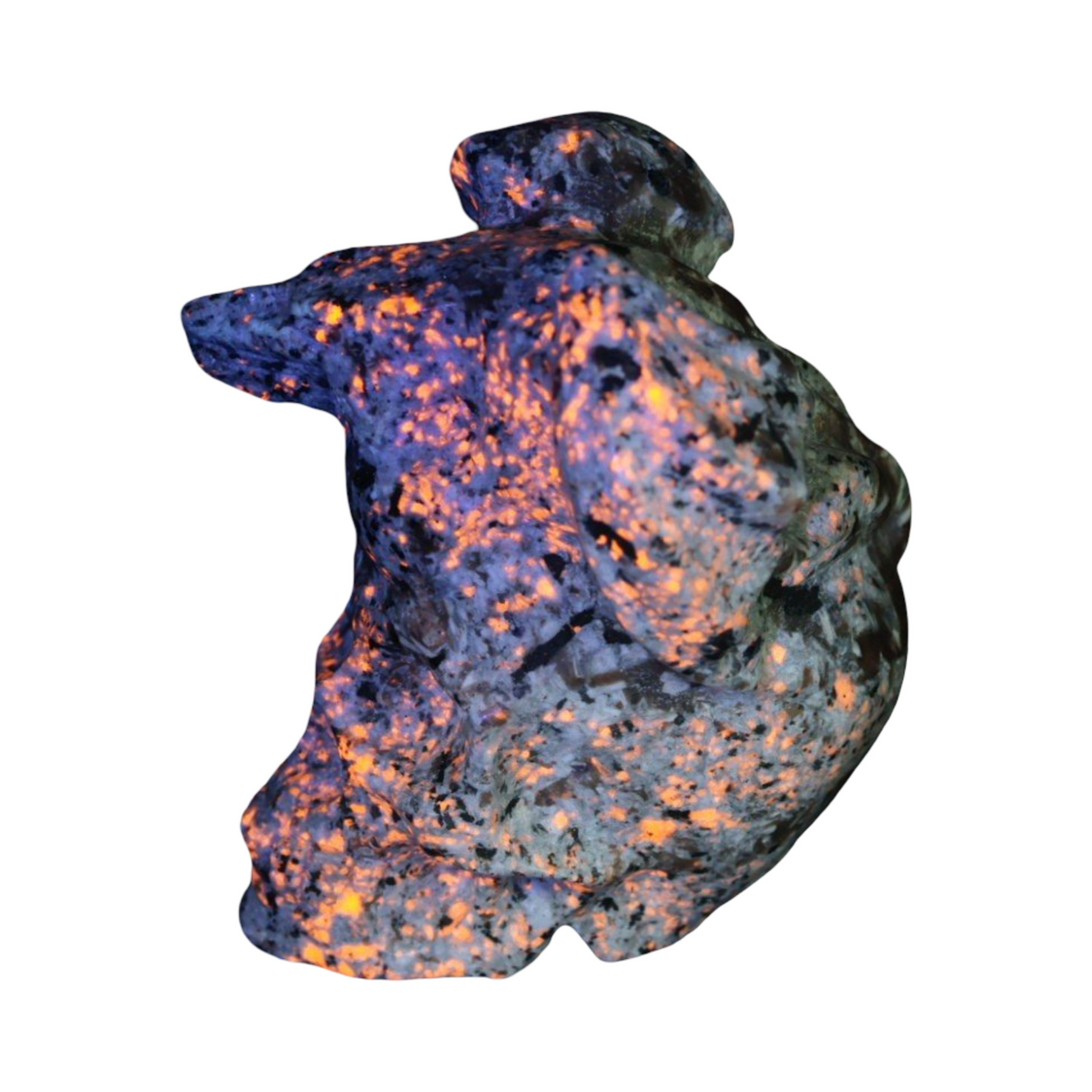 Stone - Natural Syenite Crystal - Sculpture - Skull