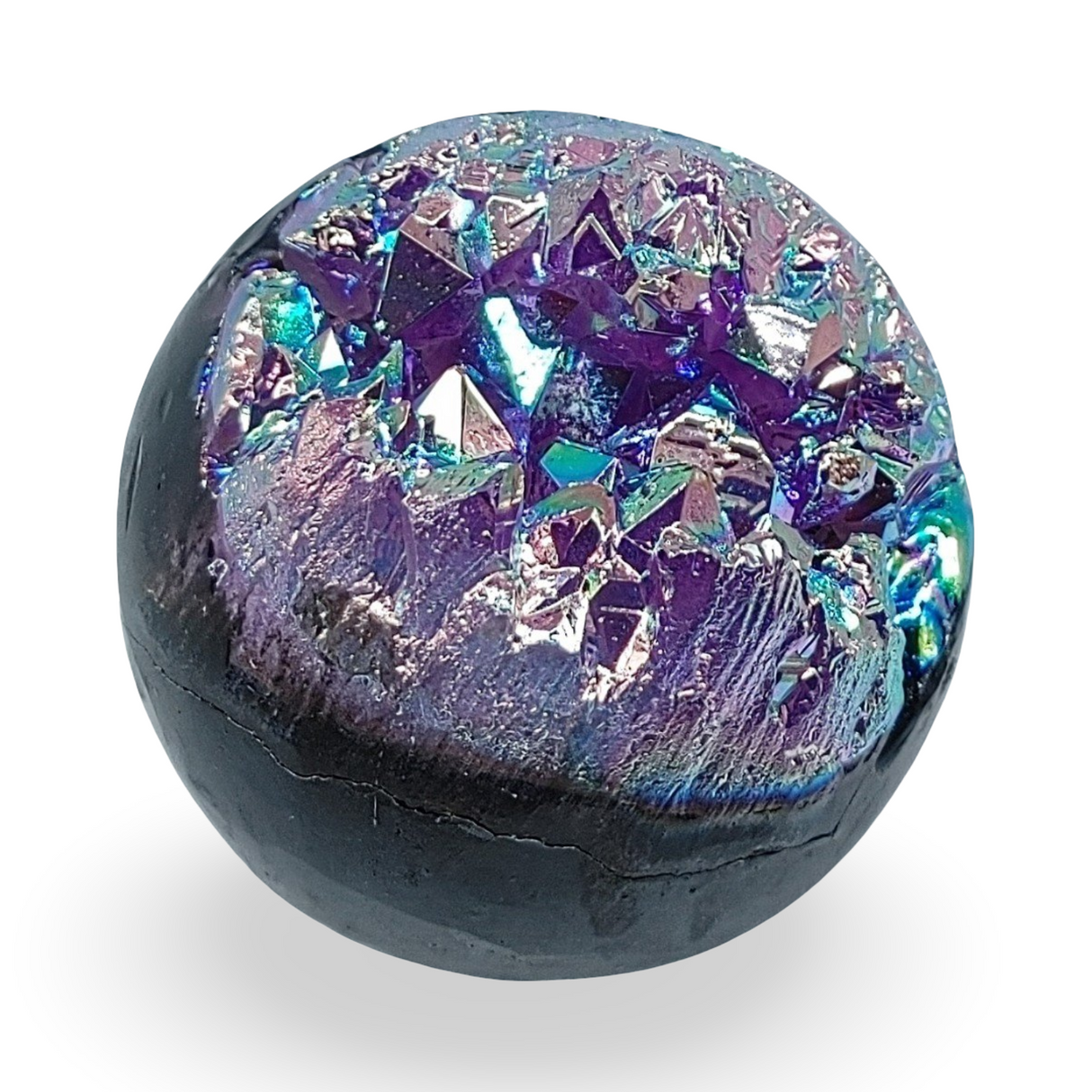 Sphere - Quartz Rainbow Aura - 3 inch