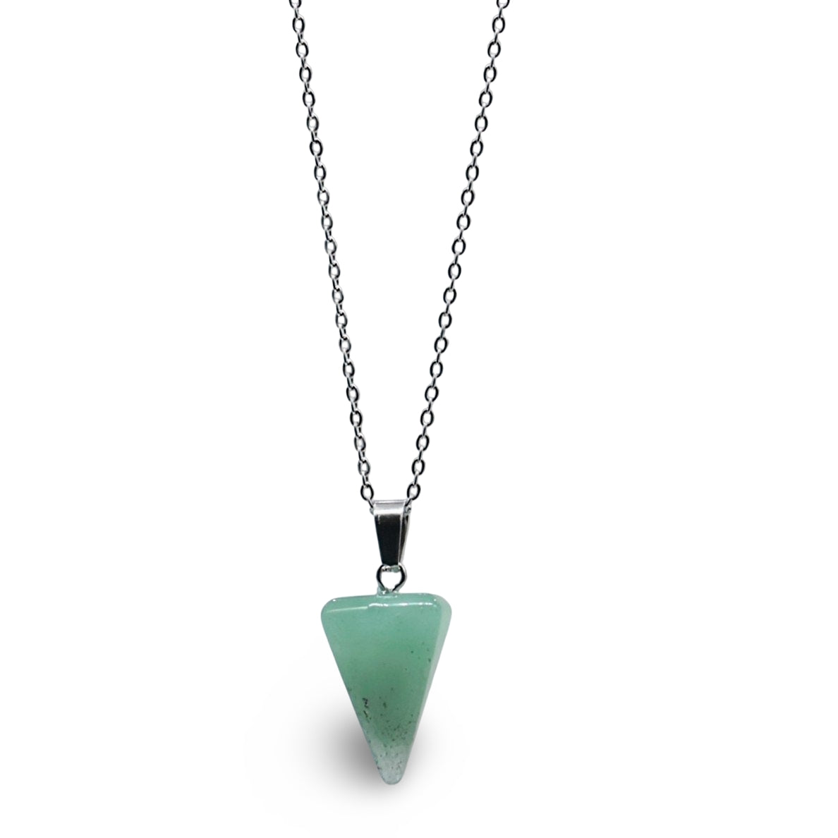 Necklace - Mini Cone - Green Aventurine