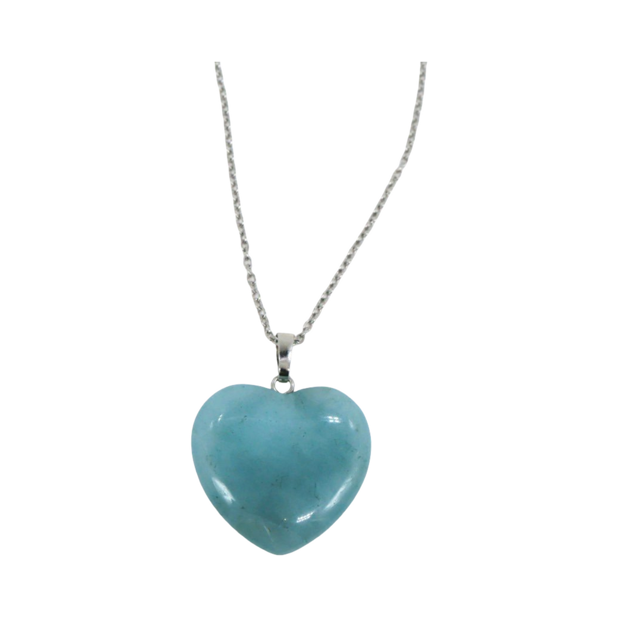 Necklace - Heart Shaped - Turquoise Jade