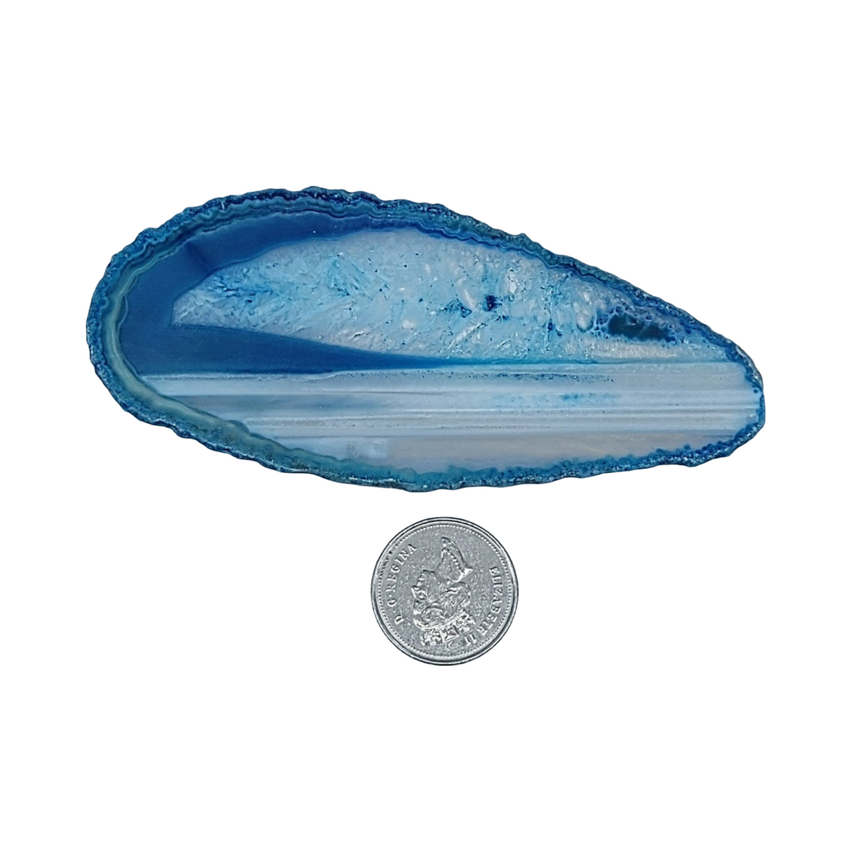Stone - Blue Agate Geode Slice