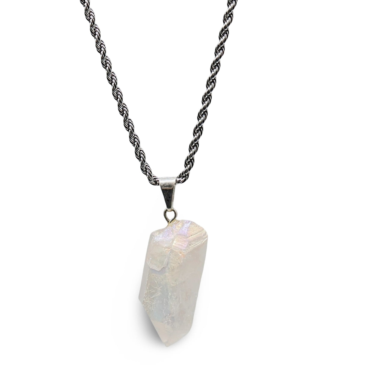 Necklace - Clear Quartz Aura - Point