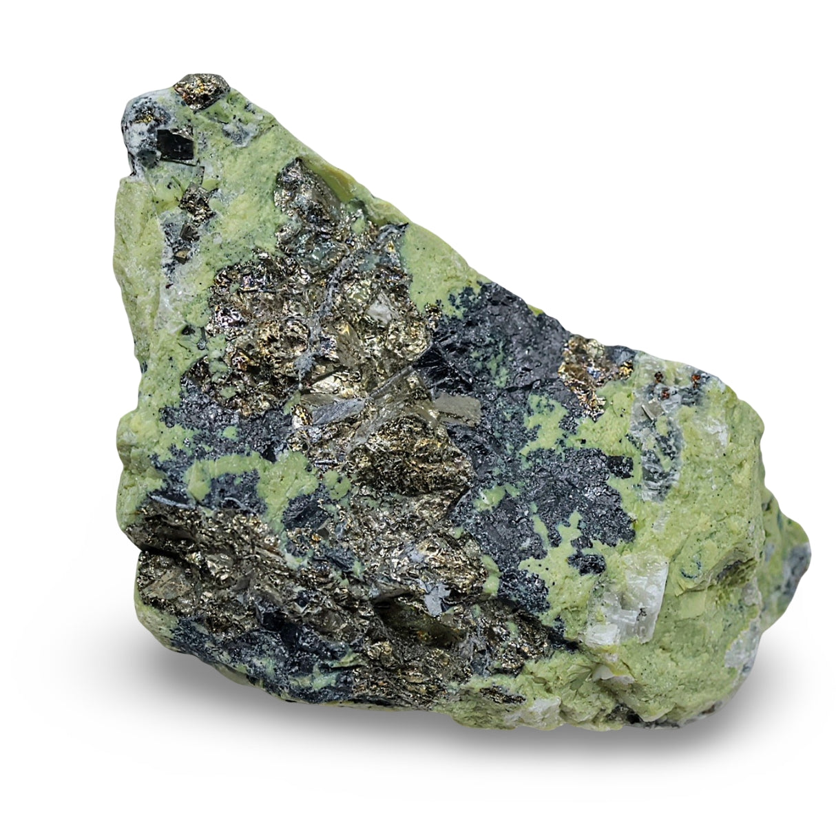 Stone - Serpentine With Pyrite Inclusions - Peru - Rough - 216g