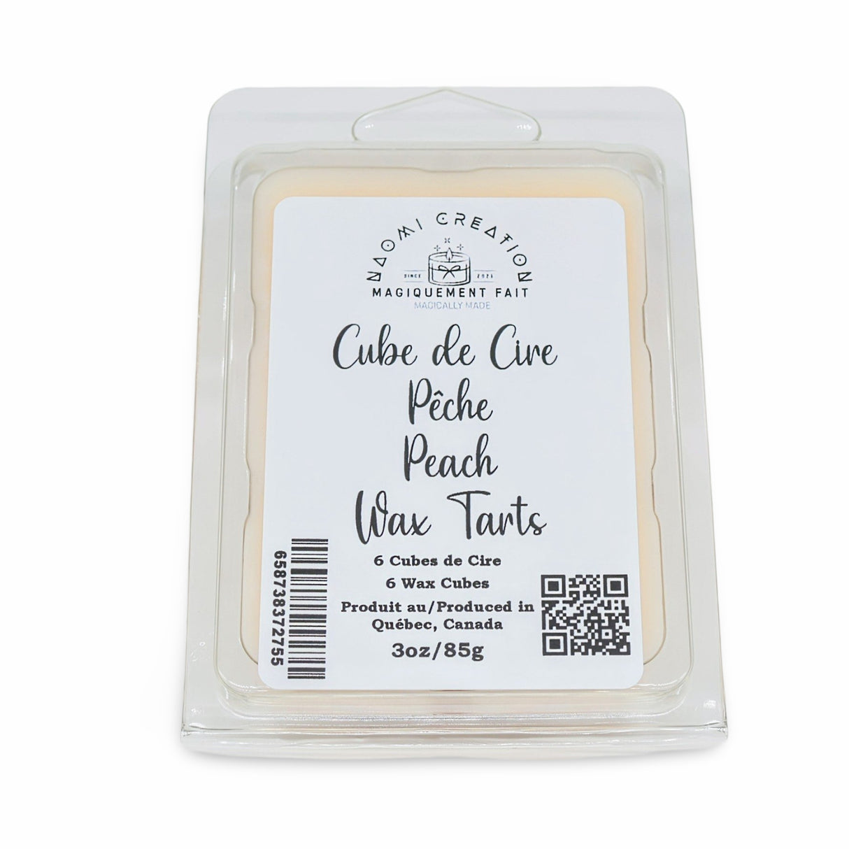 Scented Wax Melts Tarts Cubes - Peach