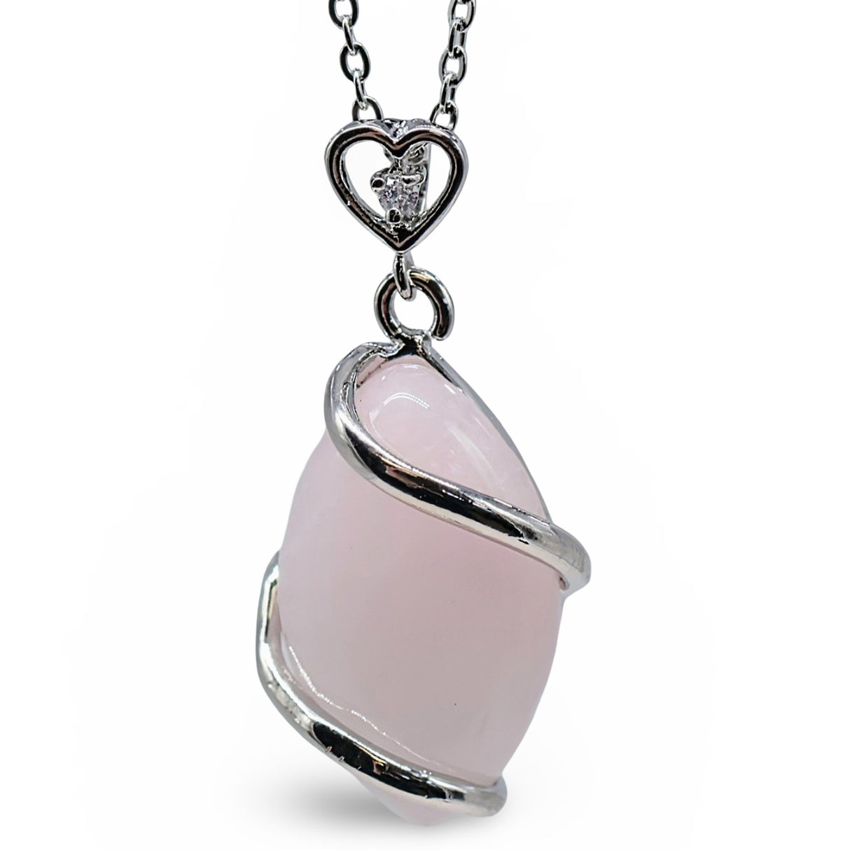 Necklace - Horse Eye - Rose Quartz