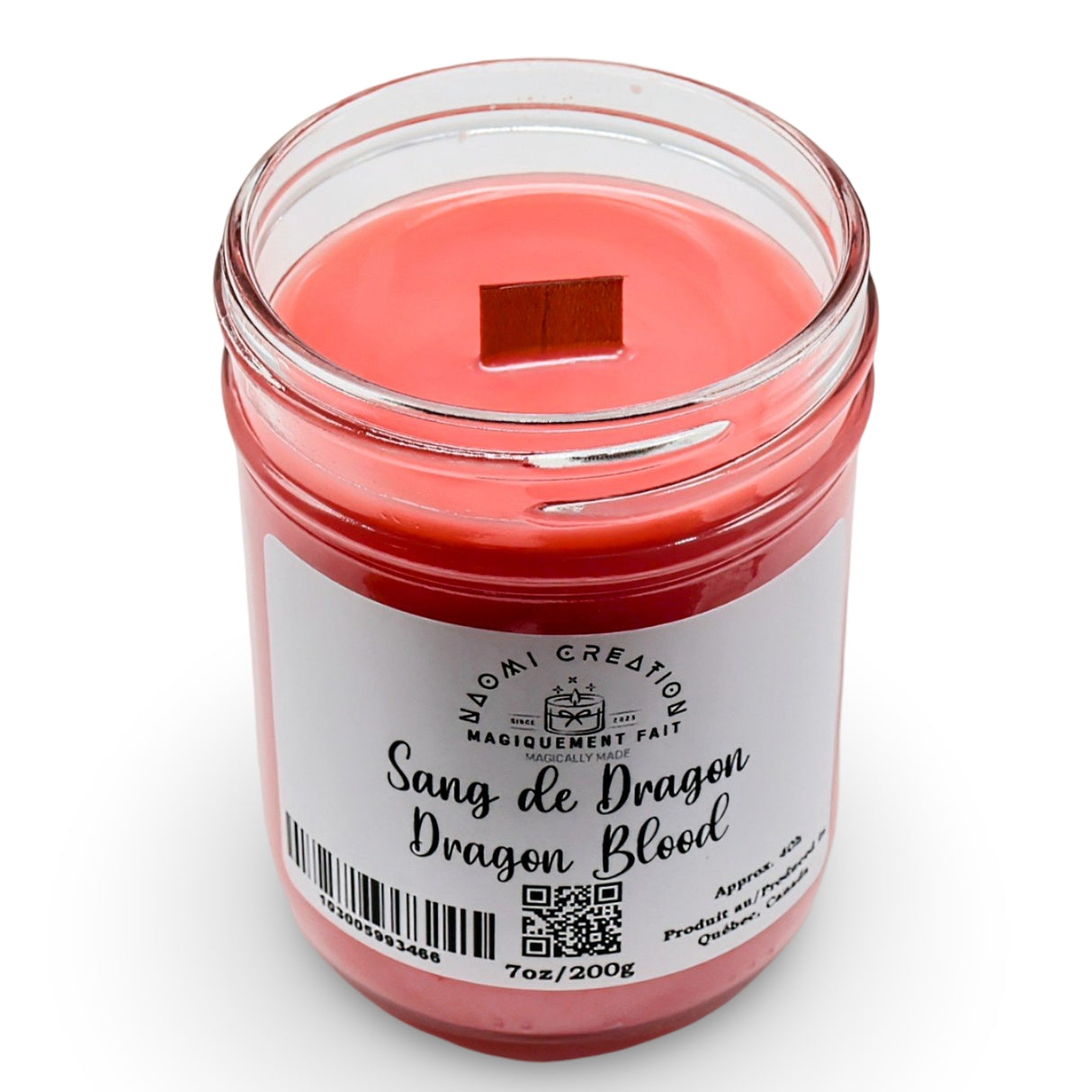 Scented Candles - Dragon Blood - Wood Wick