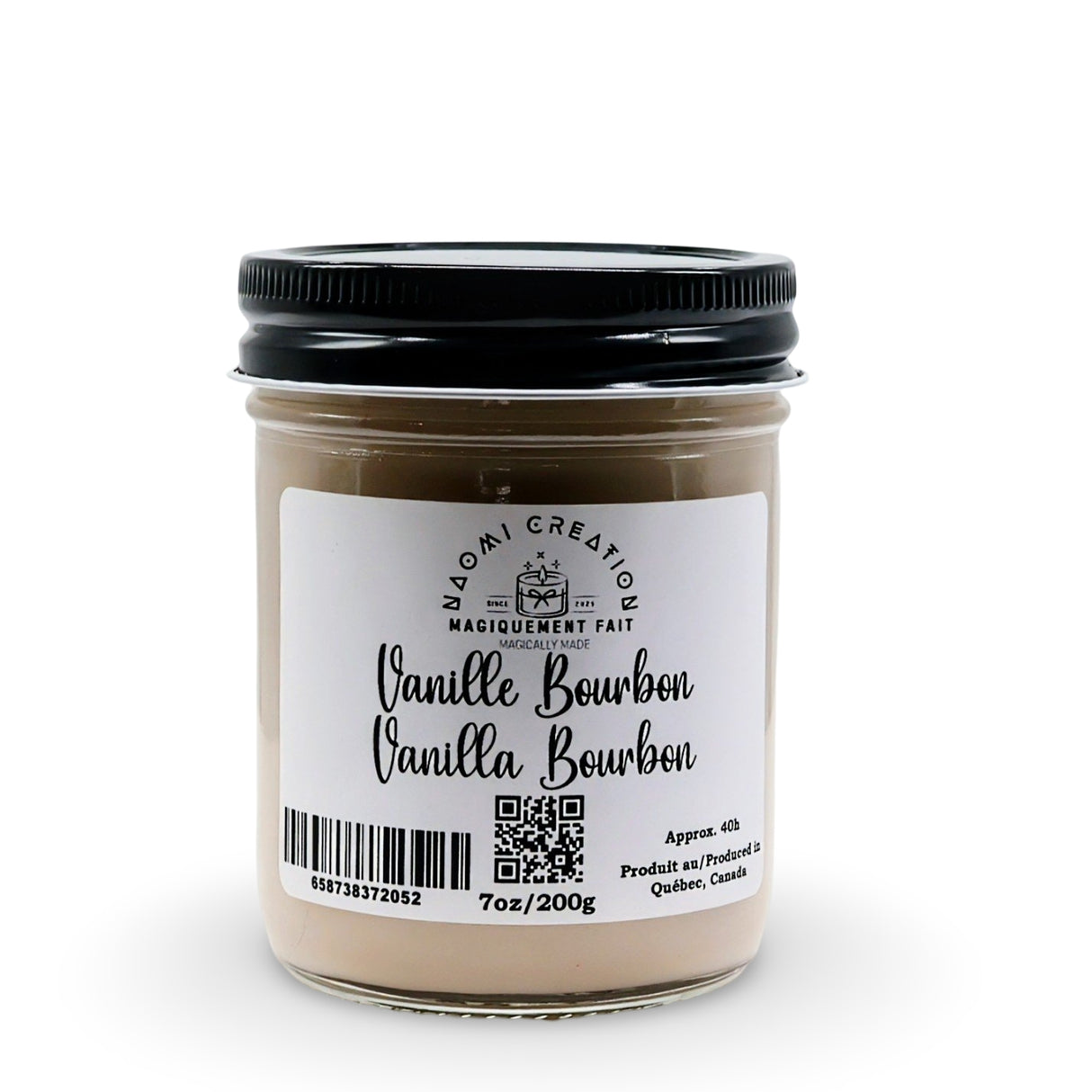 Scented Candles - Vanilla Bourbon - Wood Wick