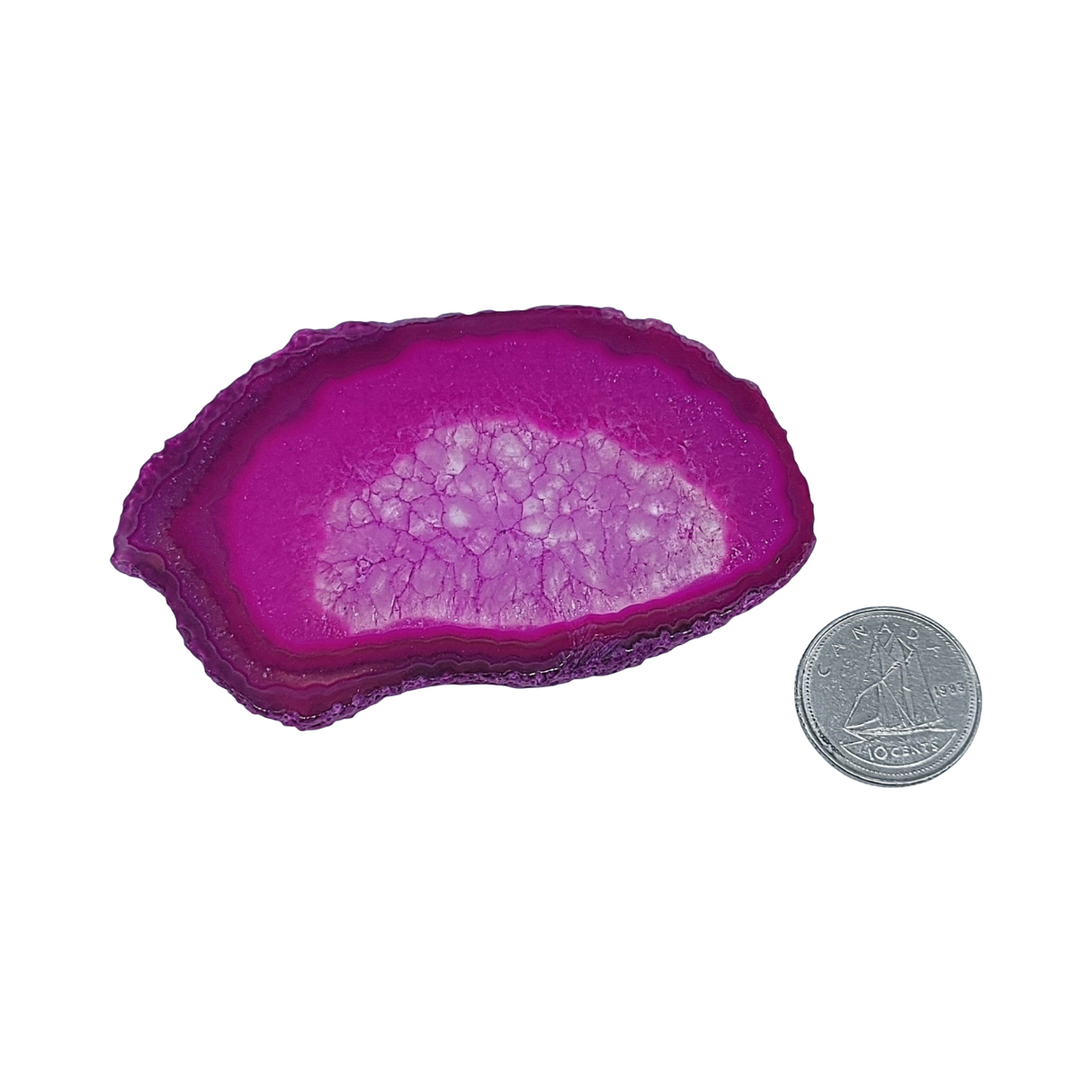 Stone - Pink Agate Geode Slice