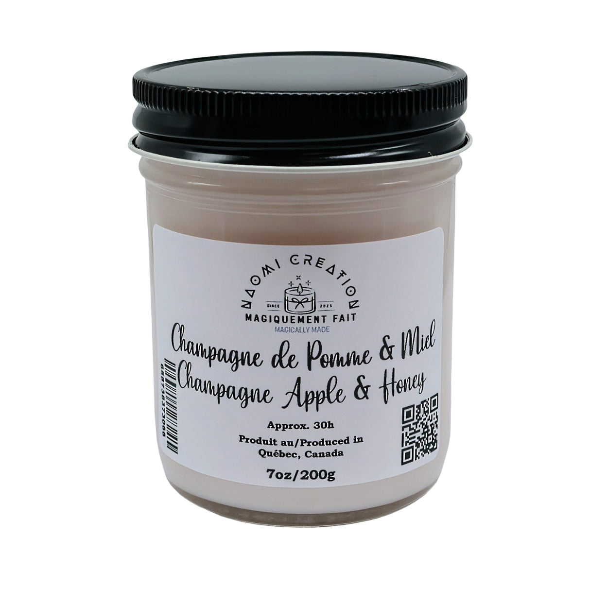 Scented Candles - Champagne Apple & Honey - Wood Wick