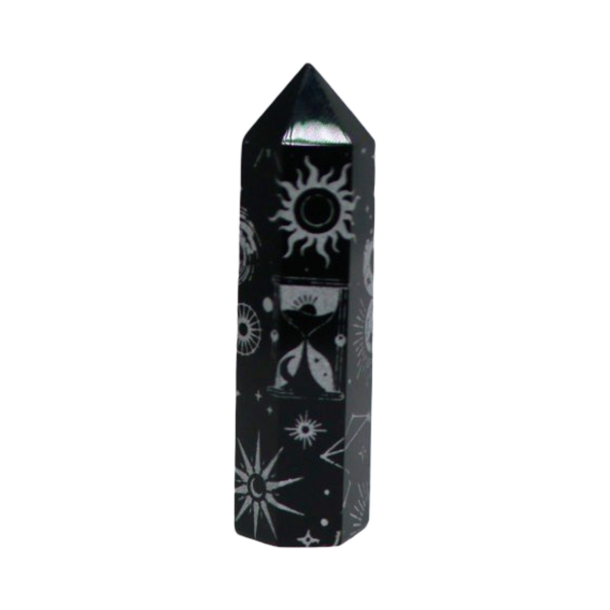 Obelisk - Black Obsidian - Mystic Mixed Image
