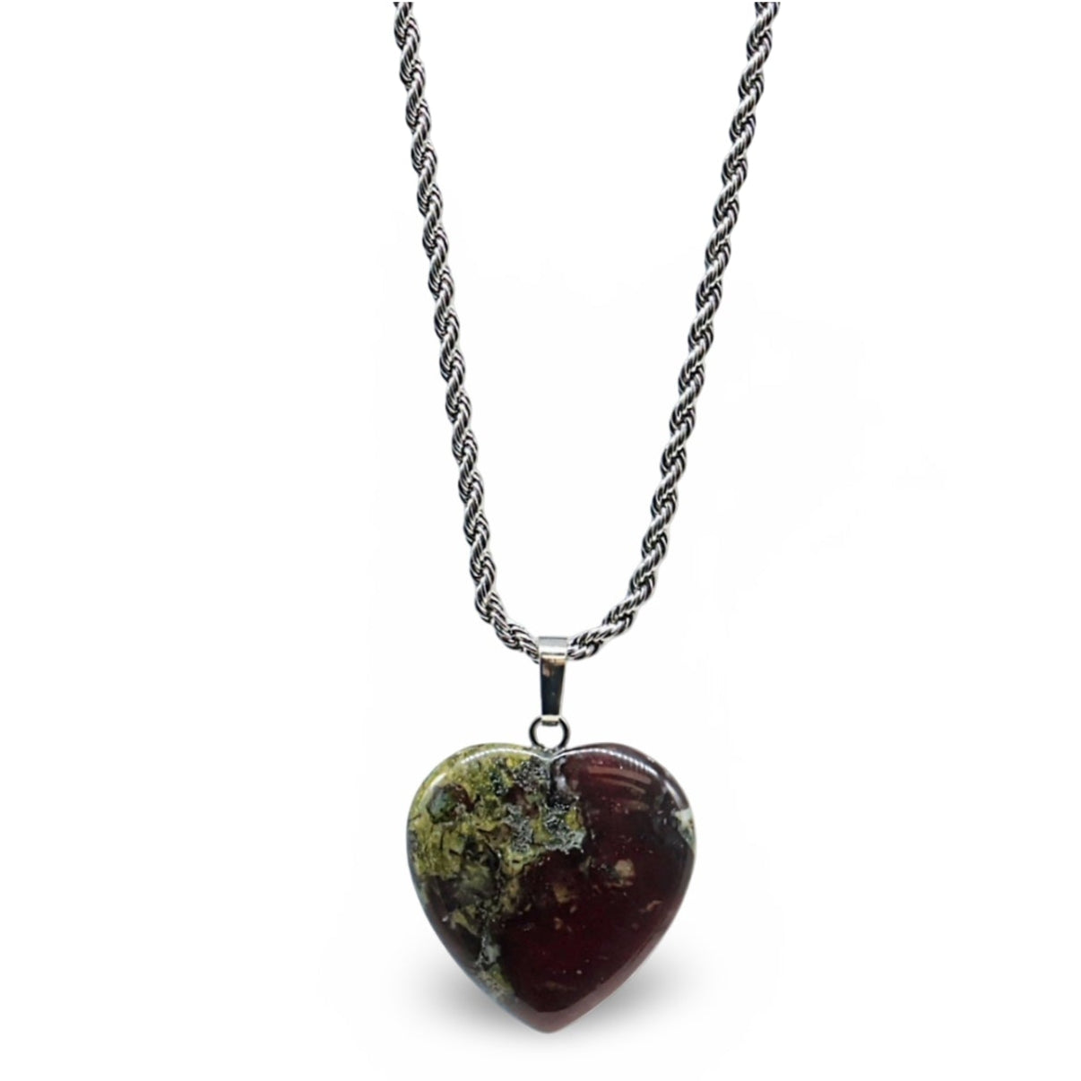 Necklace - Heart Shaped - Dragon Blood