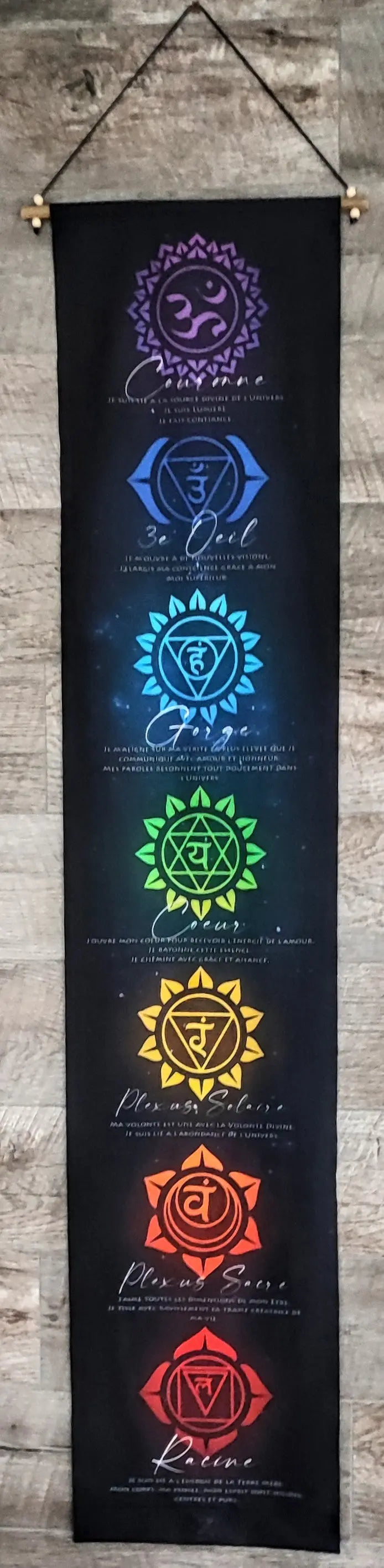 Banner -Chakras -French -Black