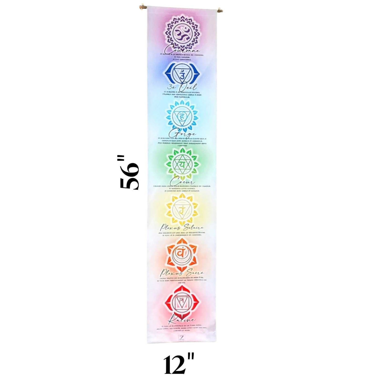 Banner -Chakras -French -White