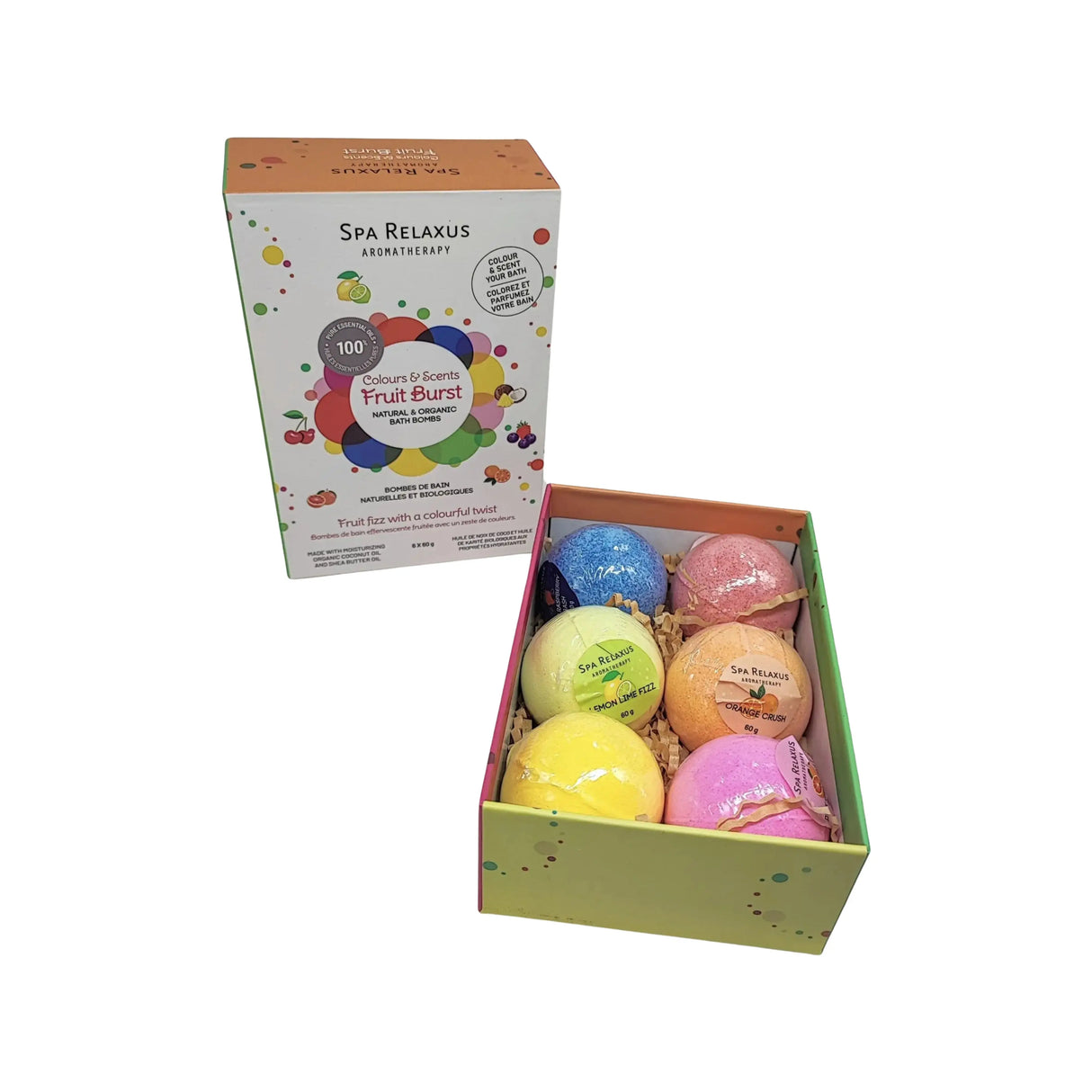 Bath Bomb -Gift Set -Fruit Burst -6 Bath Bombs