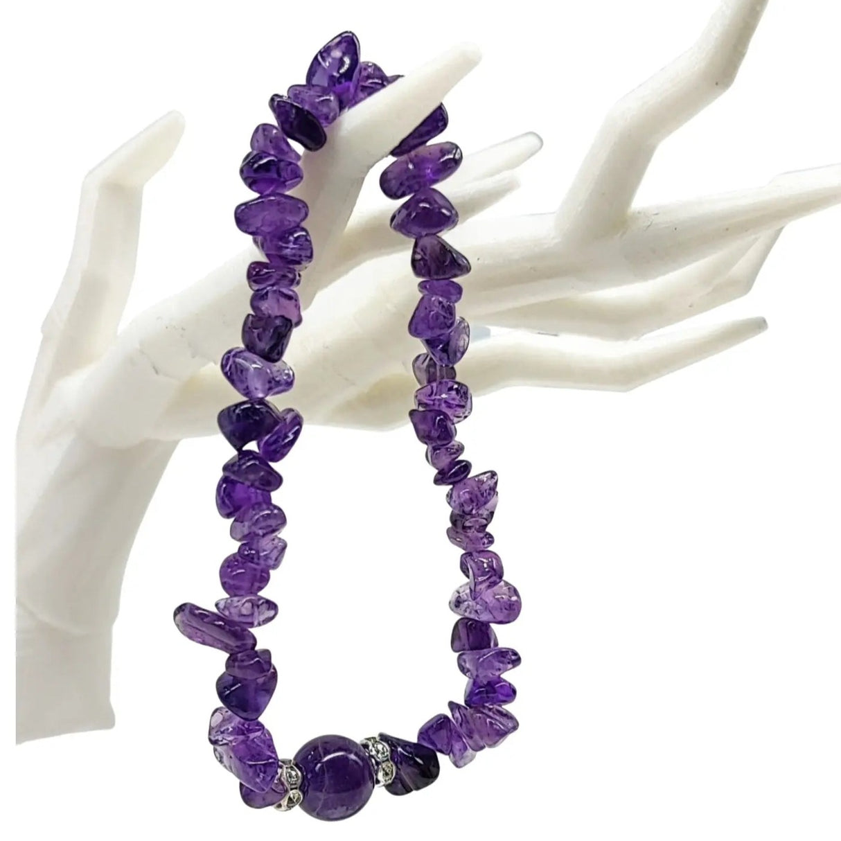 Bracelet -Amethyst -Chips & Bead