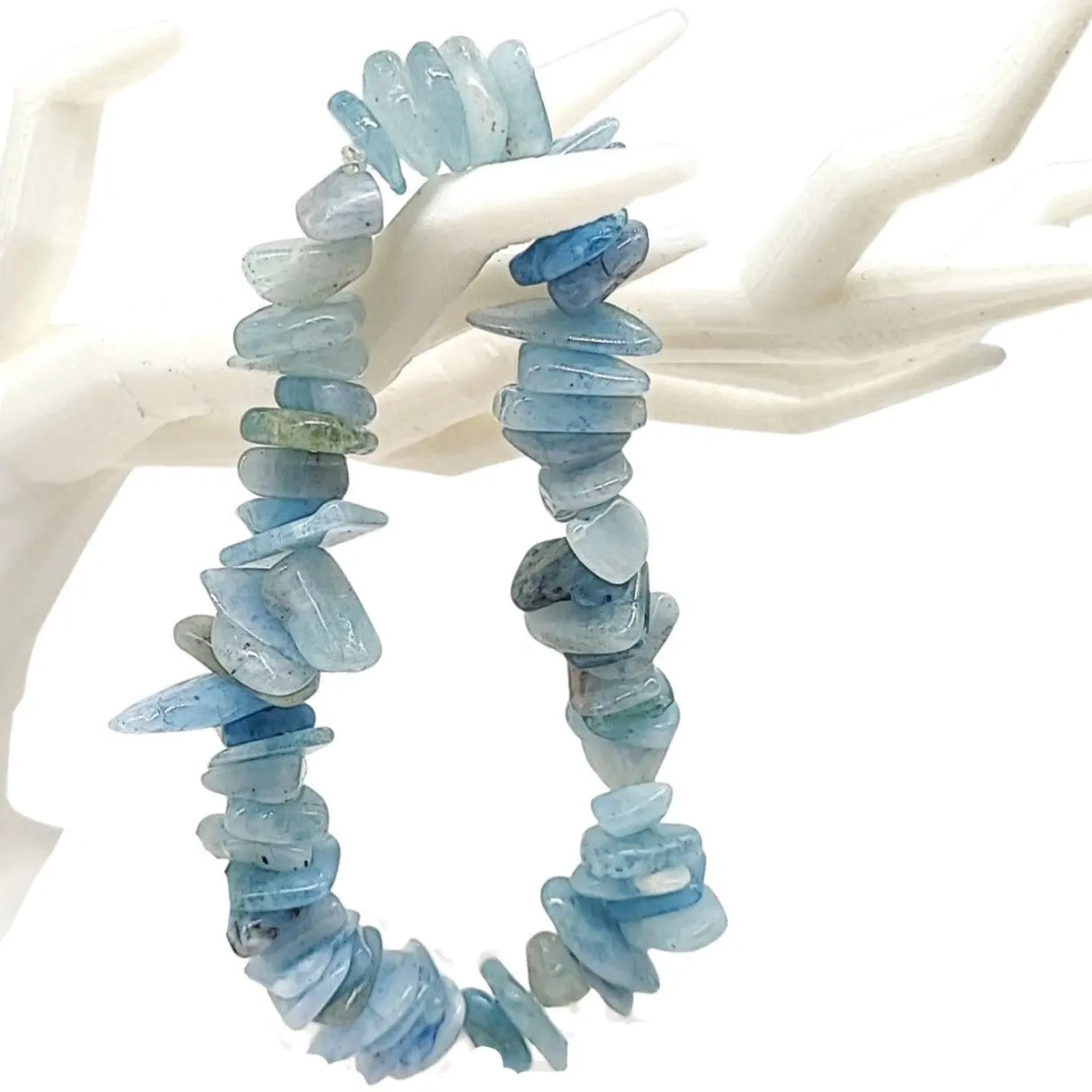 Bracelet -Aquamarine -Natural Shape -Chips
