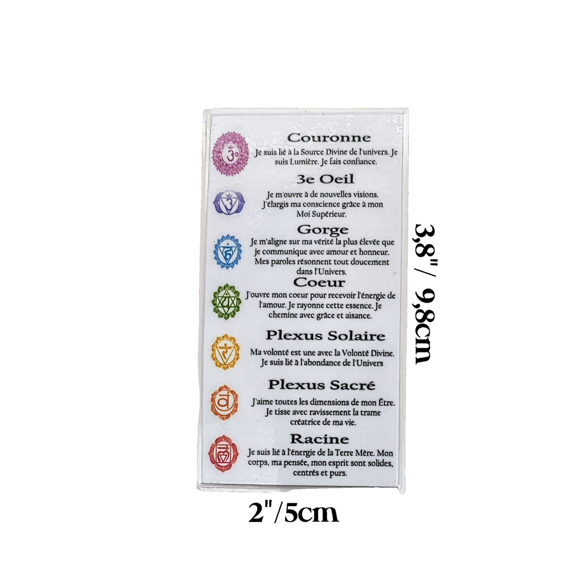 Descriptive Cards -7 Chakras