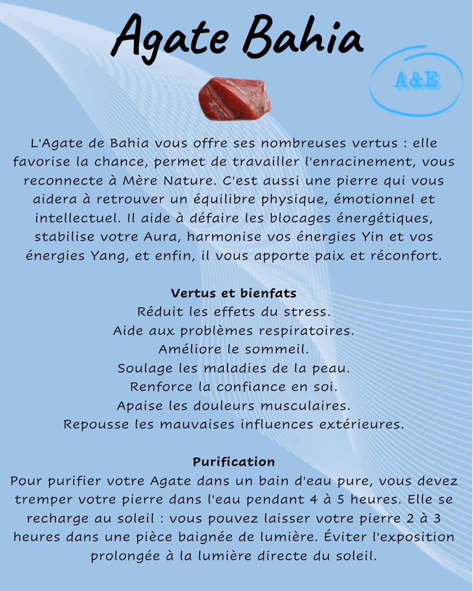 Descriptive Cards -Precious Stones & Crystals -Agate Bahia Default Title