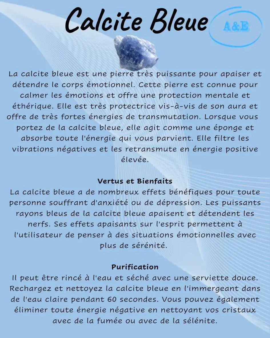 Descriptive Cards -Precious Stones & Crystals -Blue Calcite Default Title