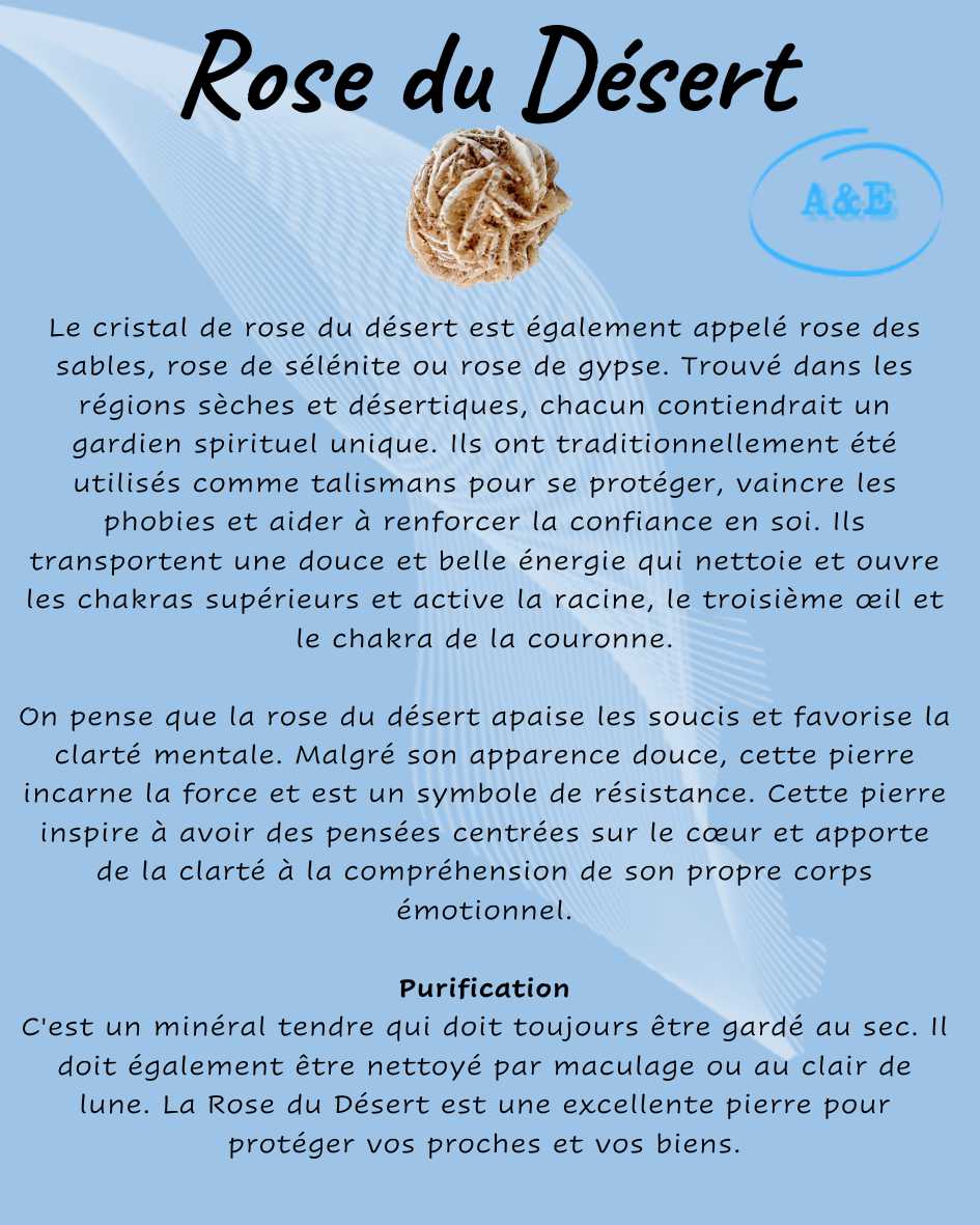 Descriptive Cards -Precious Stones & Crystals -Desert Rose Default Title