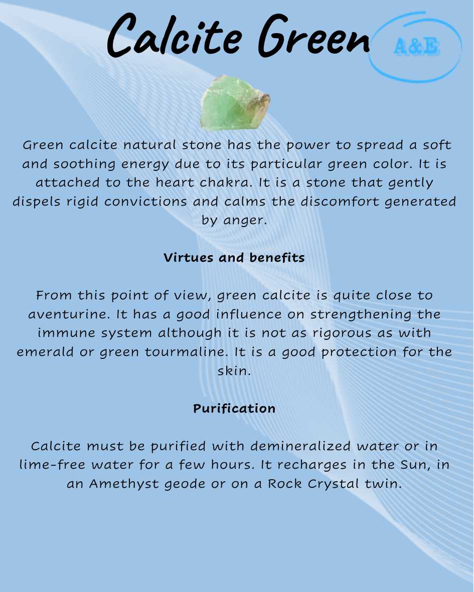 Descriptive Cards -Precious Stones & Crystals -Green Calcite