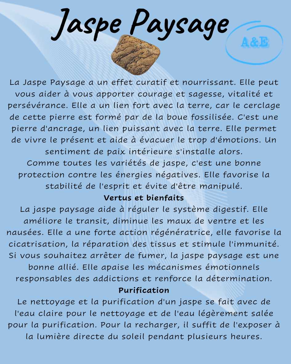 Descriptive Cards -Precious Stones & Crystals -Picture Jasper Default Title