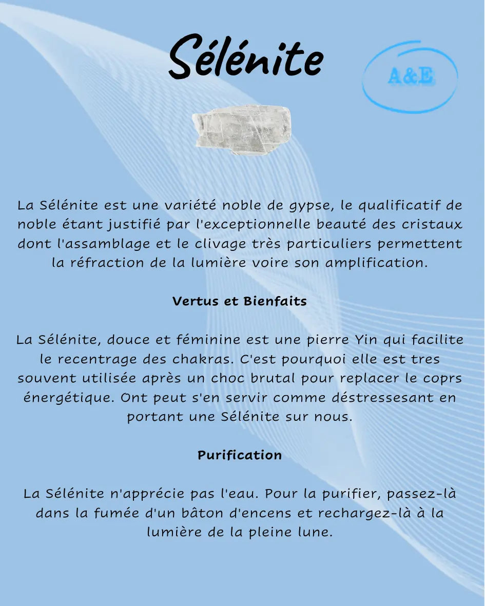 Descriptive Cards -Precious Stones & Crystals -Selenite Default Title