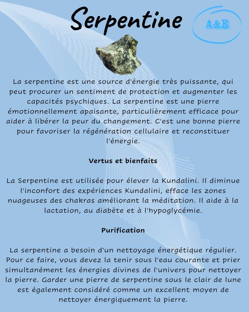 Descriptive Cards -Precious Stones & Crystals -Serpentine Default Title