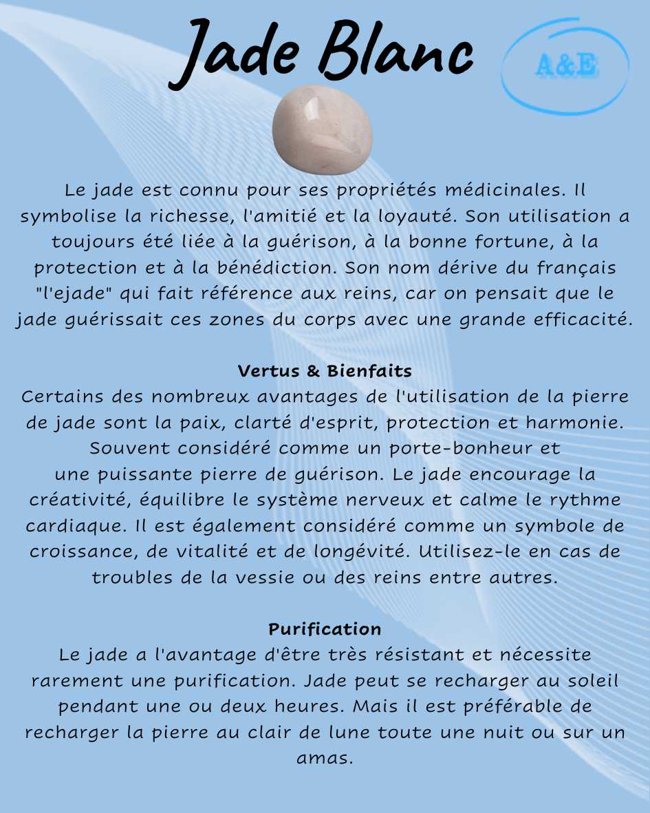 Descriptive Cards -Precious Stones & Crystals -White Jade Default Title