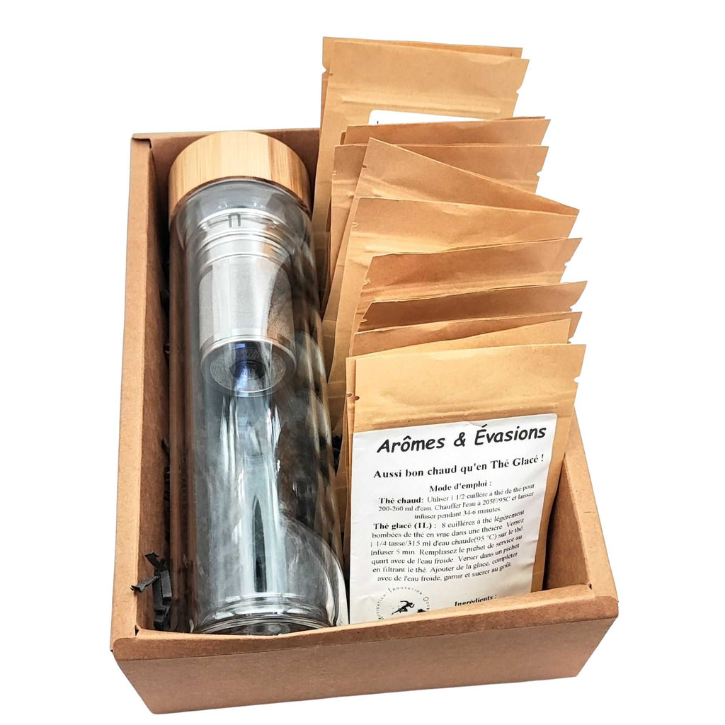 Gift Set -Discovery Box -Tea & Herbal Tea -Travel Glass Mug
