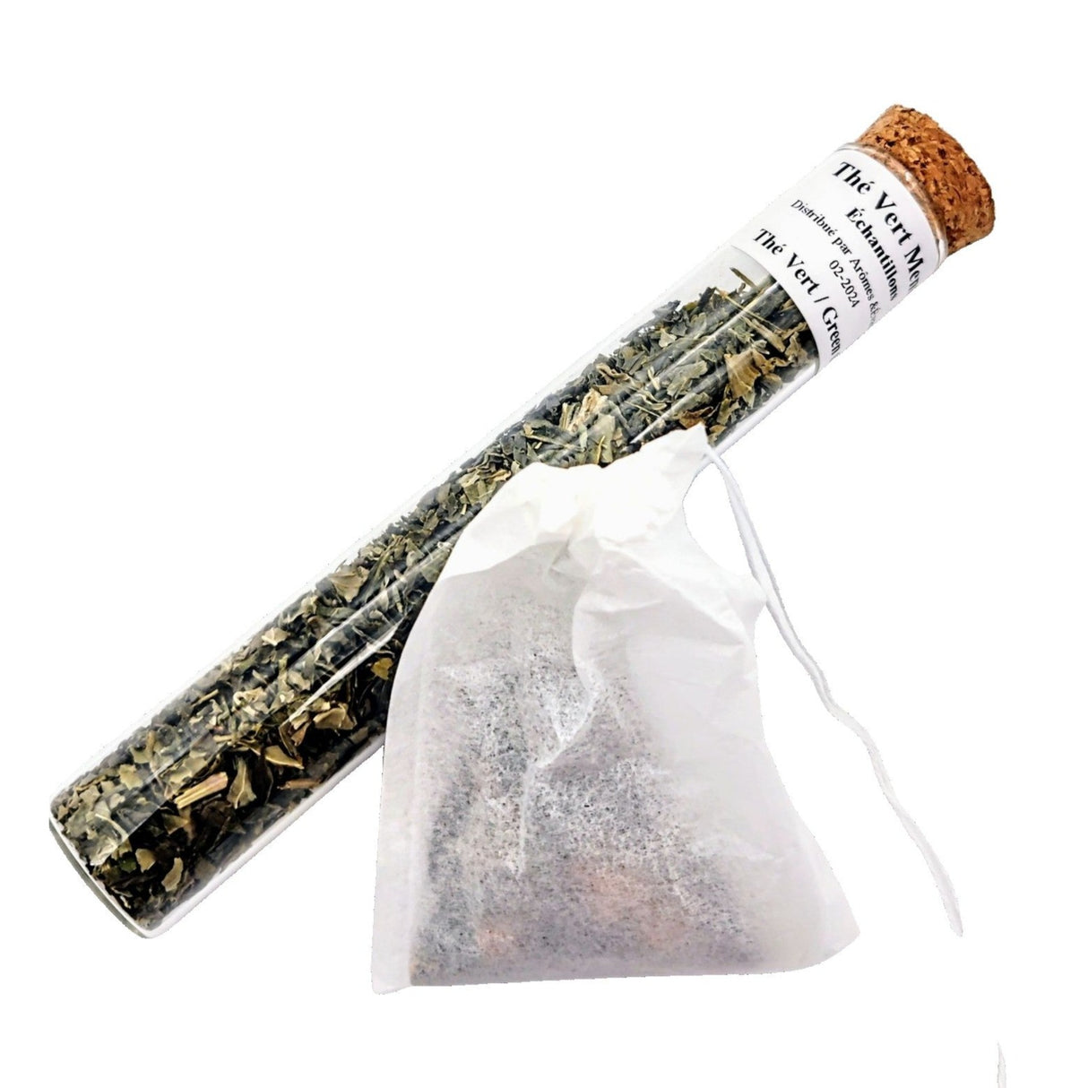 Green Tea -Mint Green Tea -Tea Samples Tea Bags Sample 4 Bags