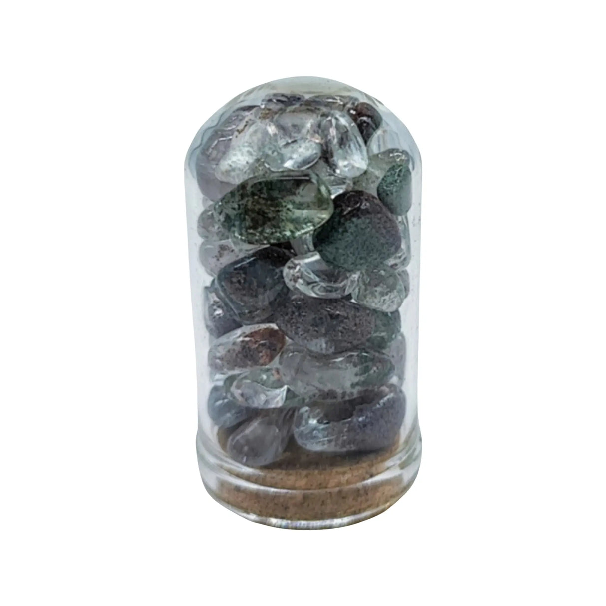 Home Decor -Small Decorative Bell -Green Phantom Quartz -15ml