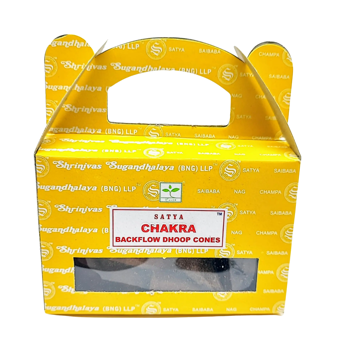 Incense -Satya -Backflow Cones -7 Chakras -24 Cones