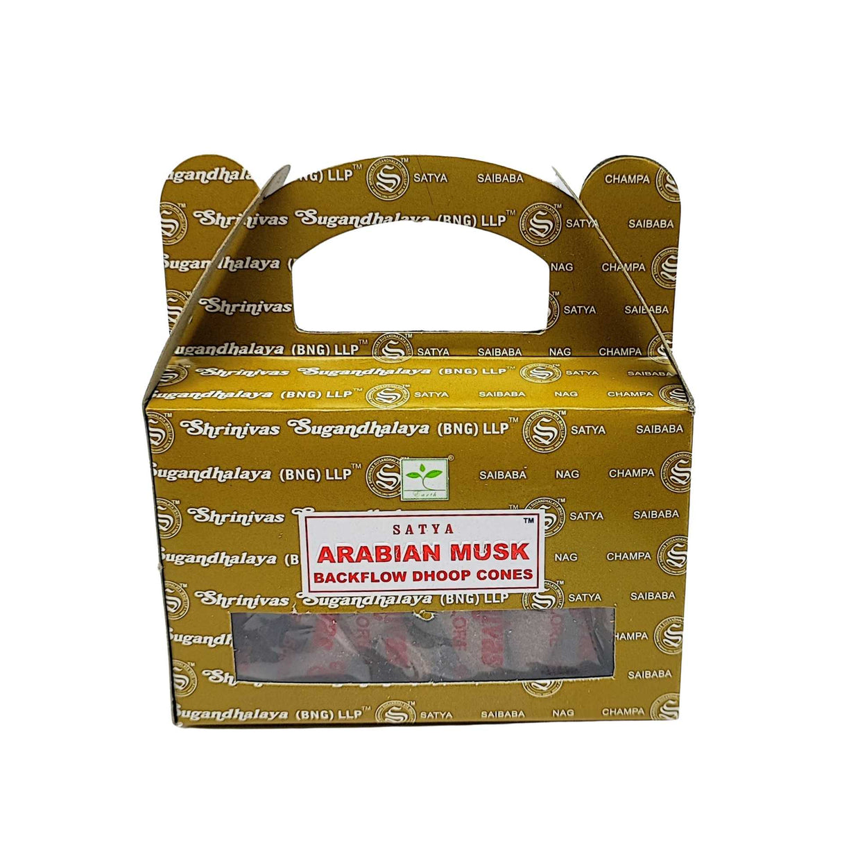 Incense -Satya -Backflow Cones -Arabian Musk -24 Cones