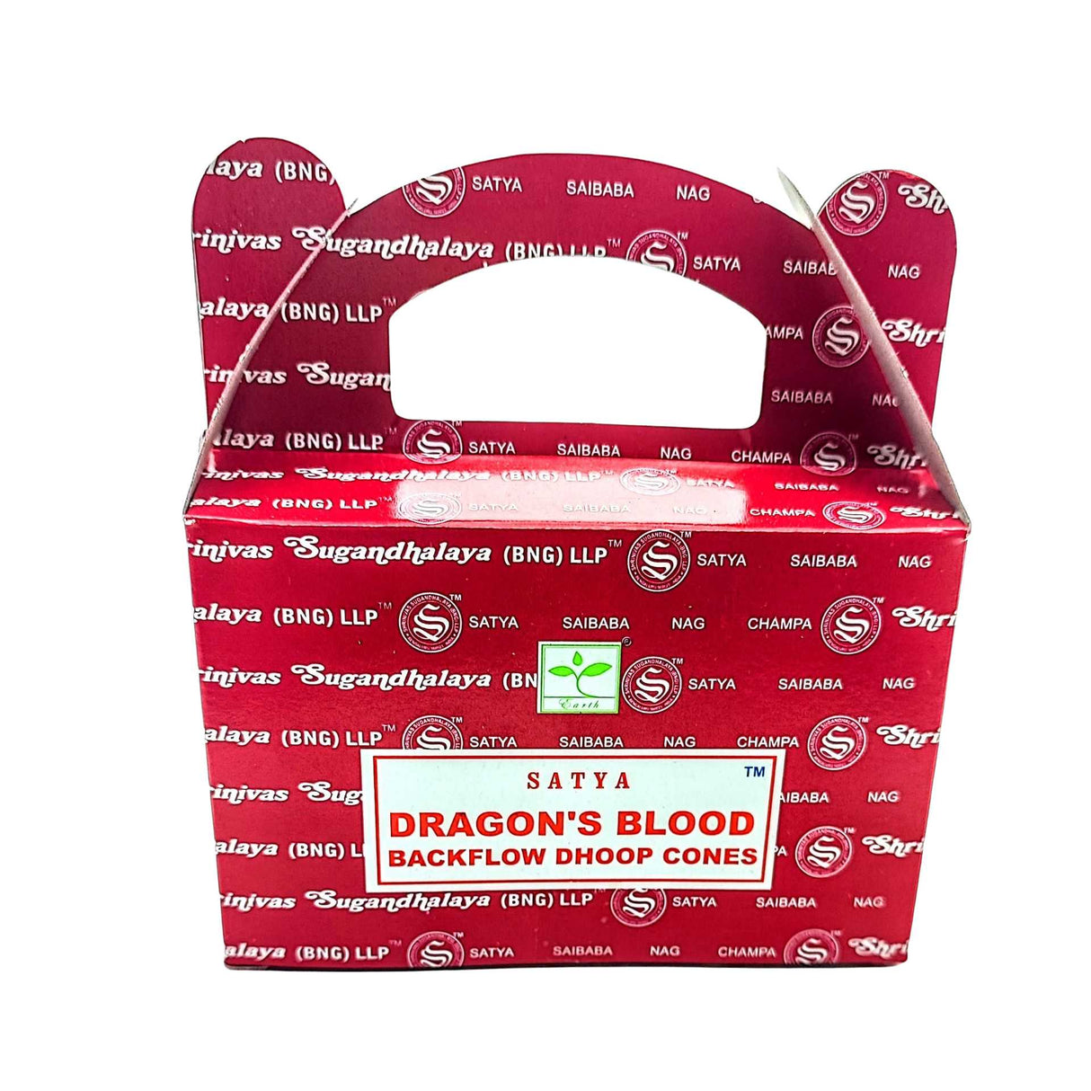 Incense -Satya -Backflow Cones -Dragon's Blood -24 Cones