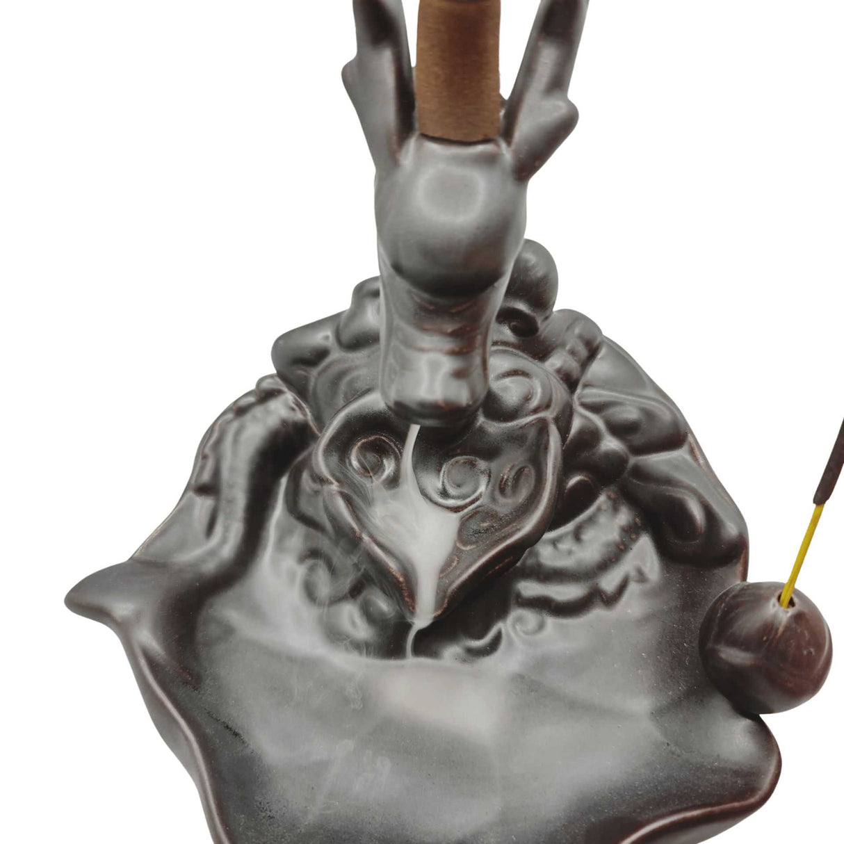 Incense Burner -Ceramic Backflow -Sticks Holders -Dragon