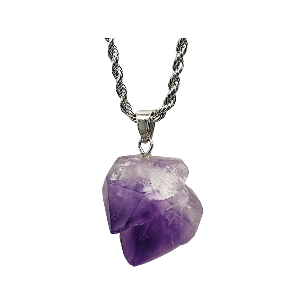 Necklace -Natural Shape -Amethyst