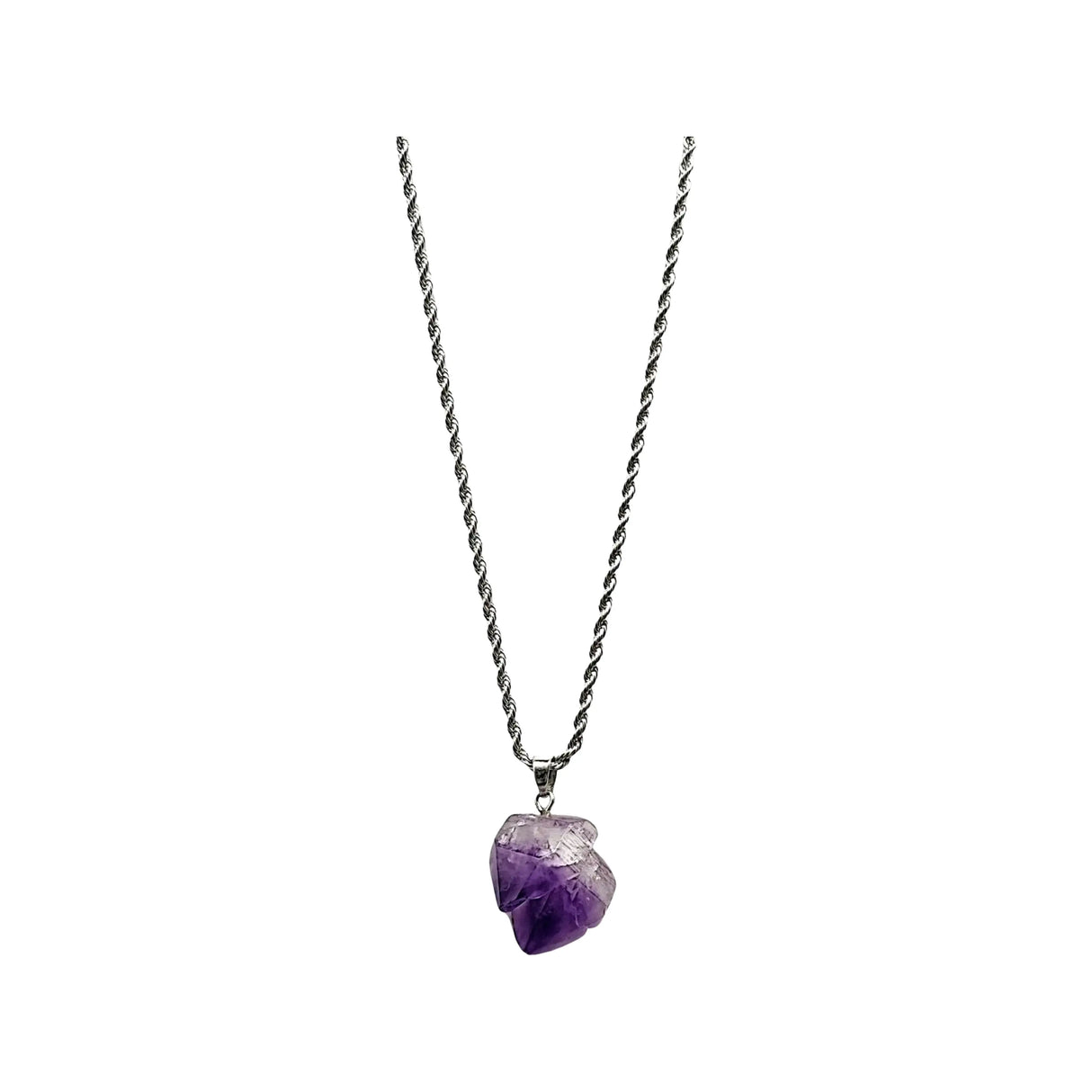 Necklace - Natural Shape - Amethyst
