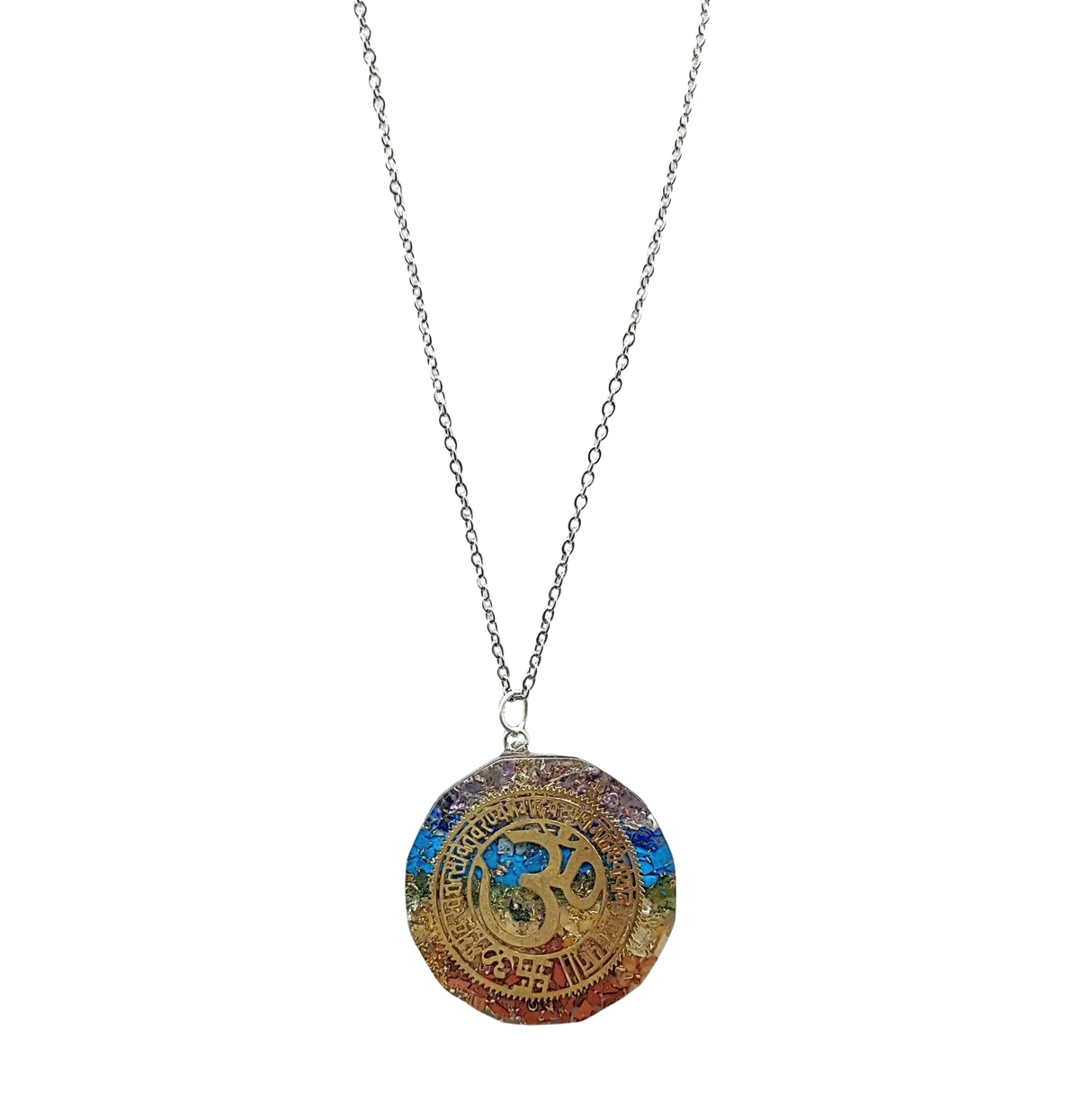 Necklace -Orgonite -OM -7 Chakras