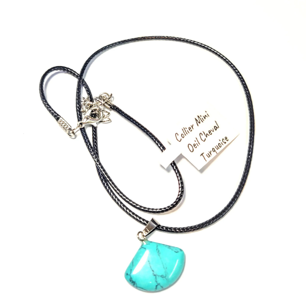 Necklace -Small Horse Eye -Turquoise