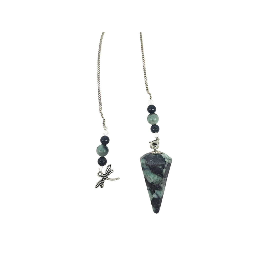 Pendulum -Green Emerald -Dragonflies