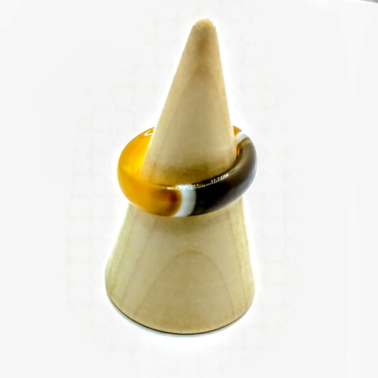 Ring -Agate -Asst'd Colors -Size 6-10