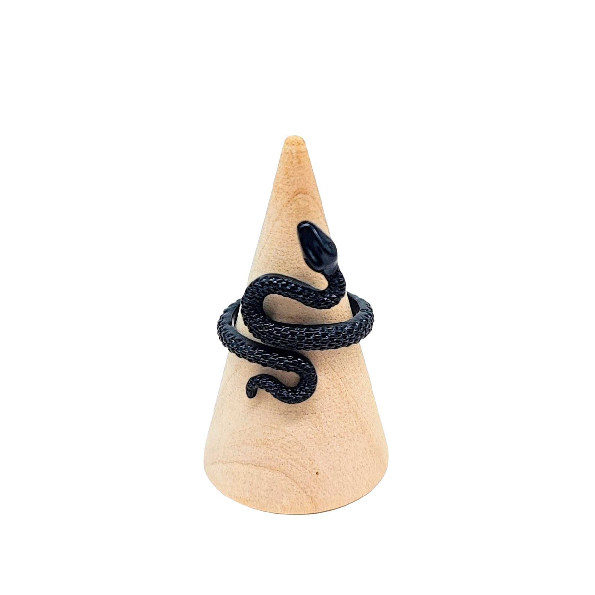 Ring - Electrophoresis - Alloy - Black Snake - Adjustable