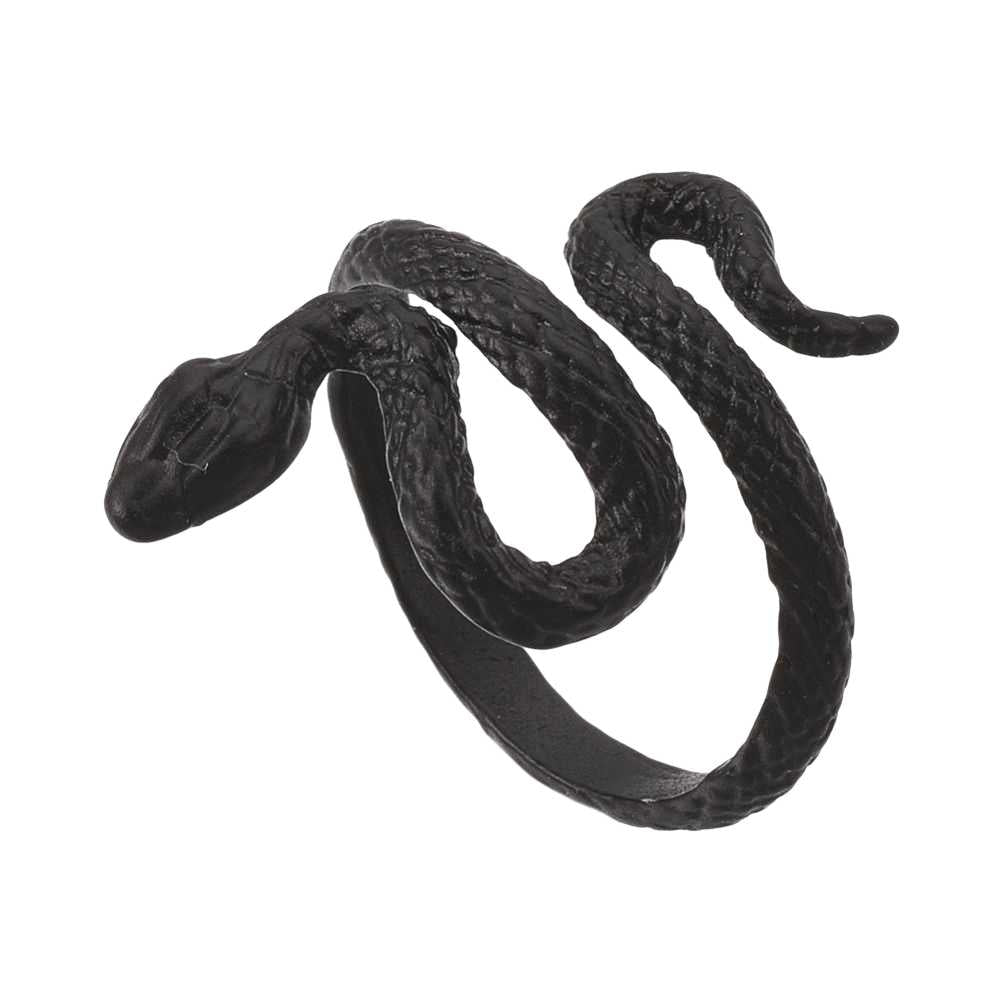 Ring - Electrophoresis - Alloy - Black Snake - Adjustable Default Title