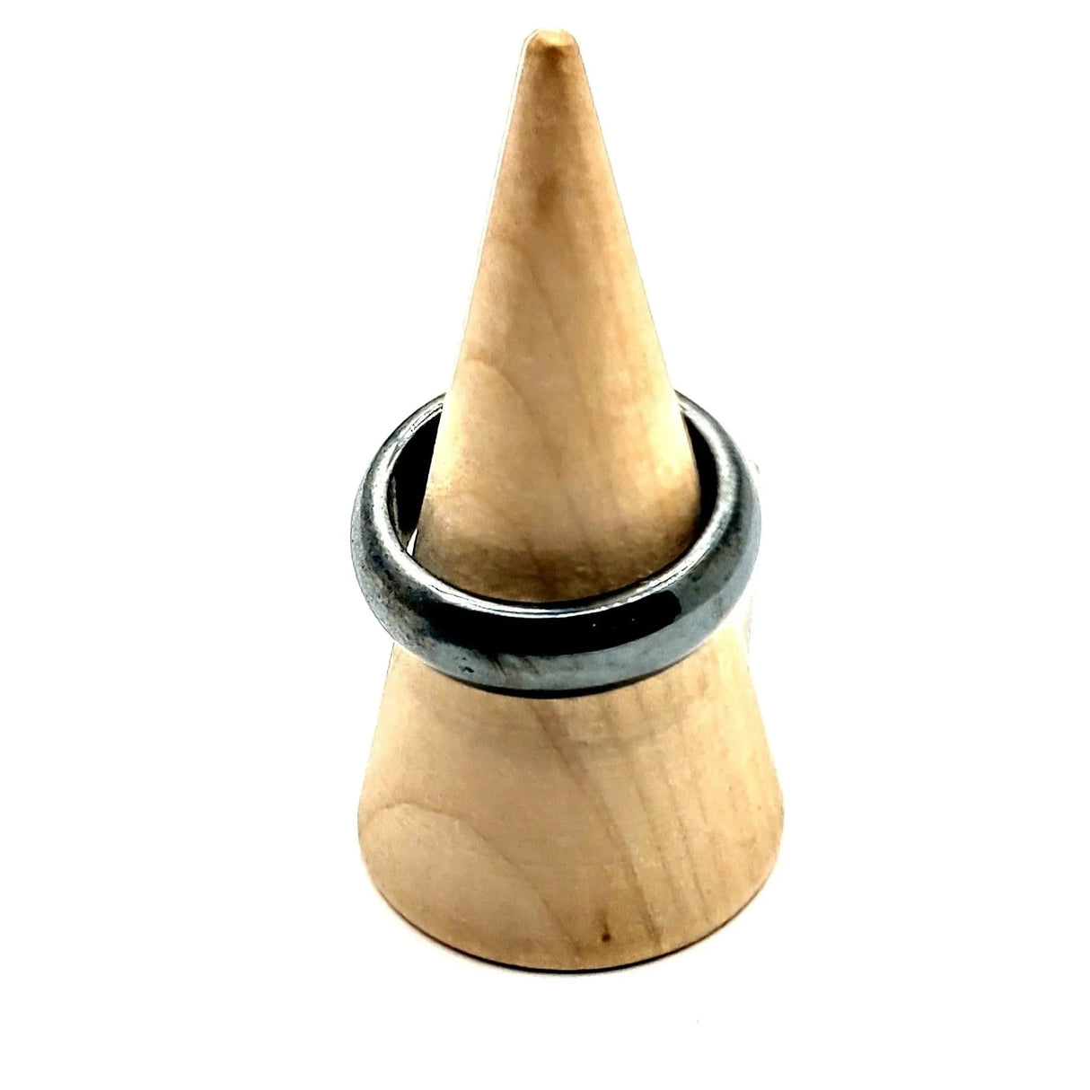 Ring -Hematite -Round -Band Magnetic- Size 6-10