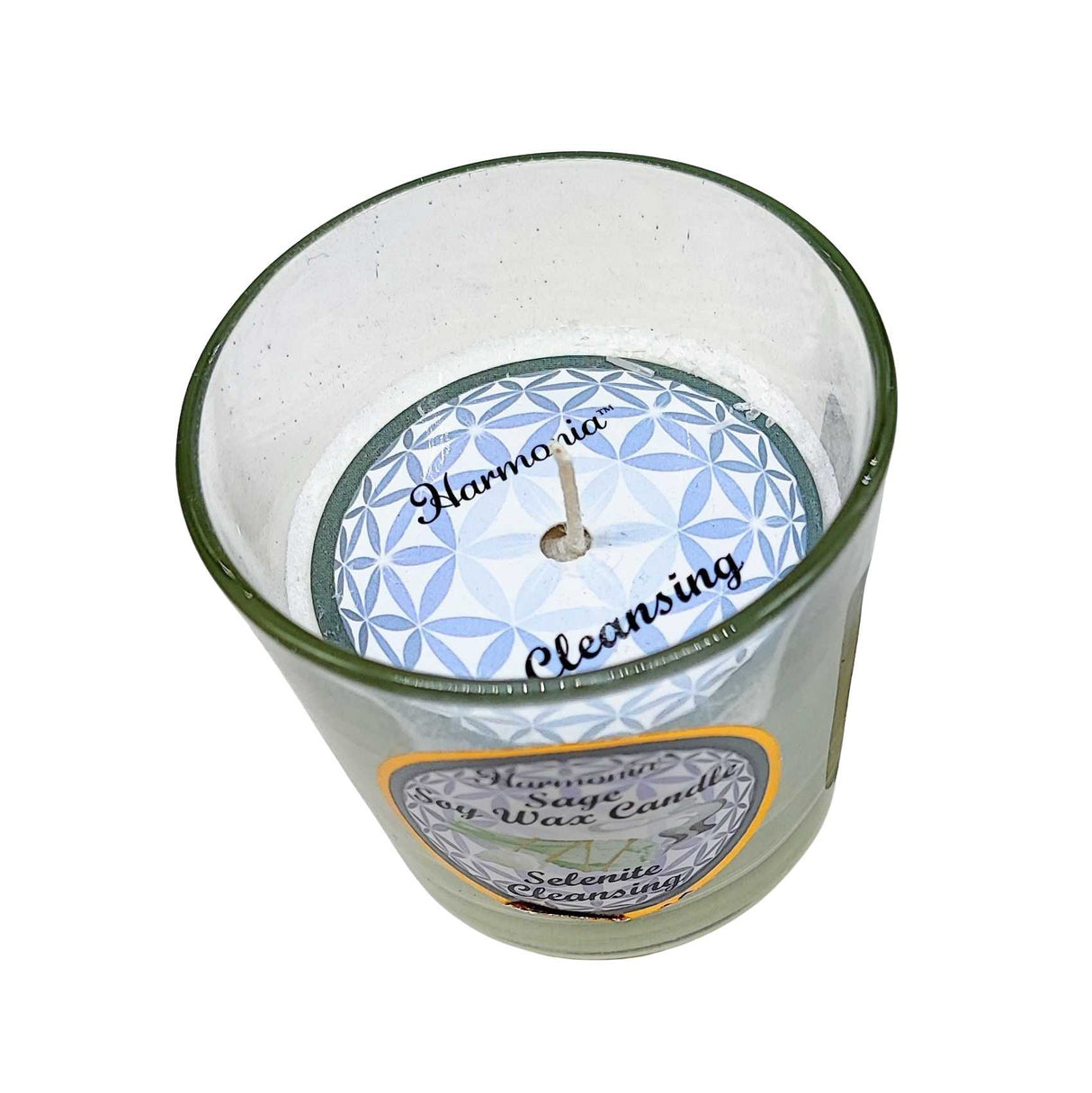 Soy Candle -Harmonia Cleansing -Sage & Selenite -3oz