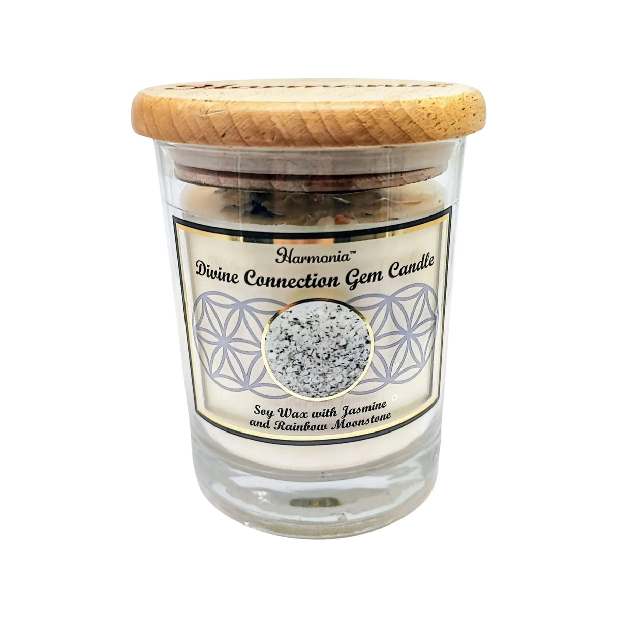 Soy Candle -Harmonia Divine Connection -Jasmine & Moonston -9oz