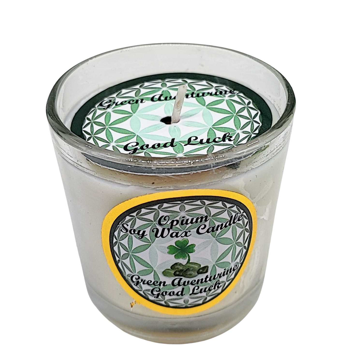 Soy Candle -Harmonia Good Luck -Opium & Green Aventurine -3oz